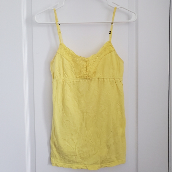 EUC Aeropostale Yellow Beaded Tank. - Picture 1 of 4
